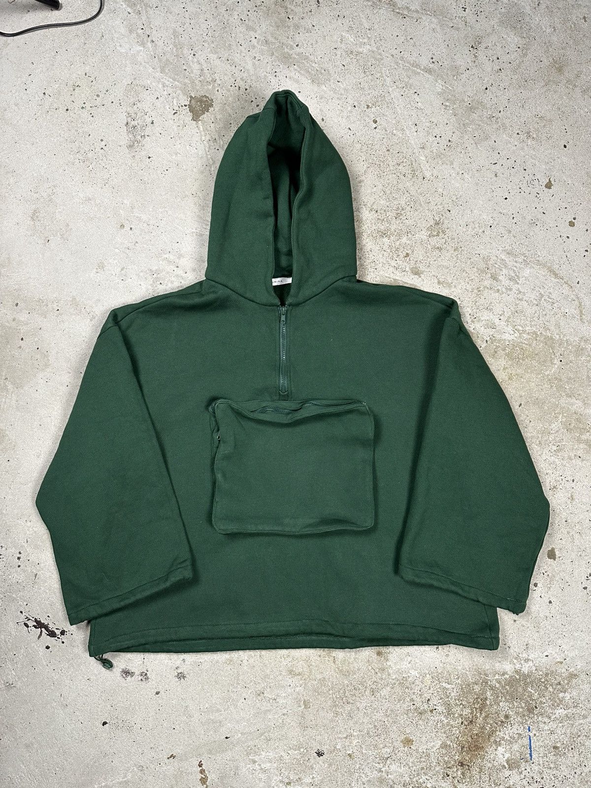 Japanese Brand Vintage Y2K Bootle Green Boxy Fit Blank Front Pocket Hoodie Size US L / EU 52-54 / 3 - 1 Thumbnail