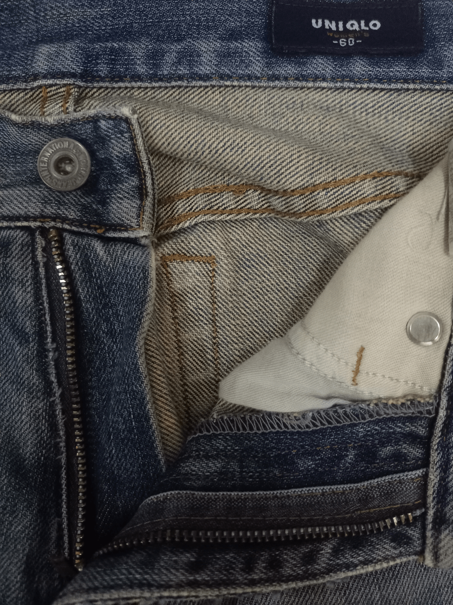 Japanese Brand × Uniqlo Vintage Japanese Uniqlo Blue Wash Distressed Jeans 27x28 Size US 27 - 3 Thumbnail