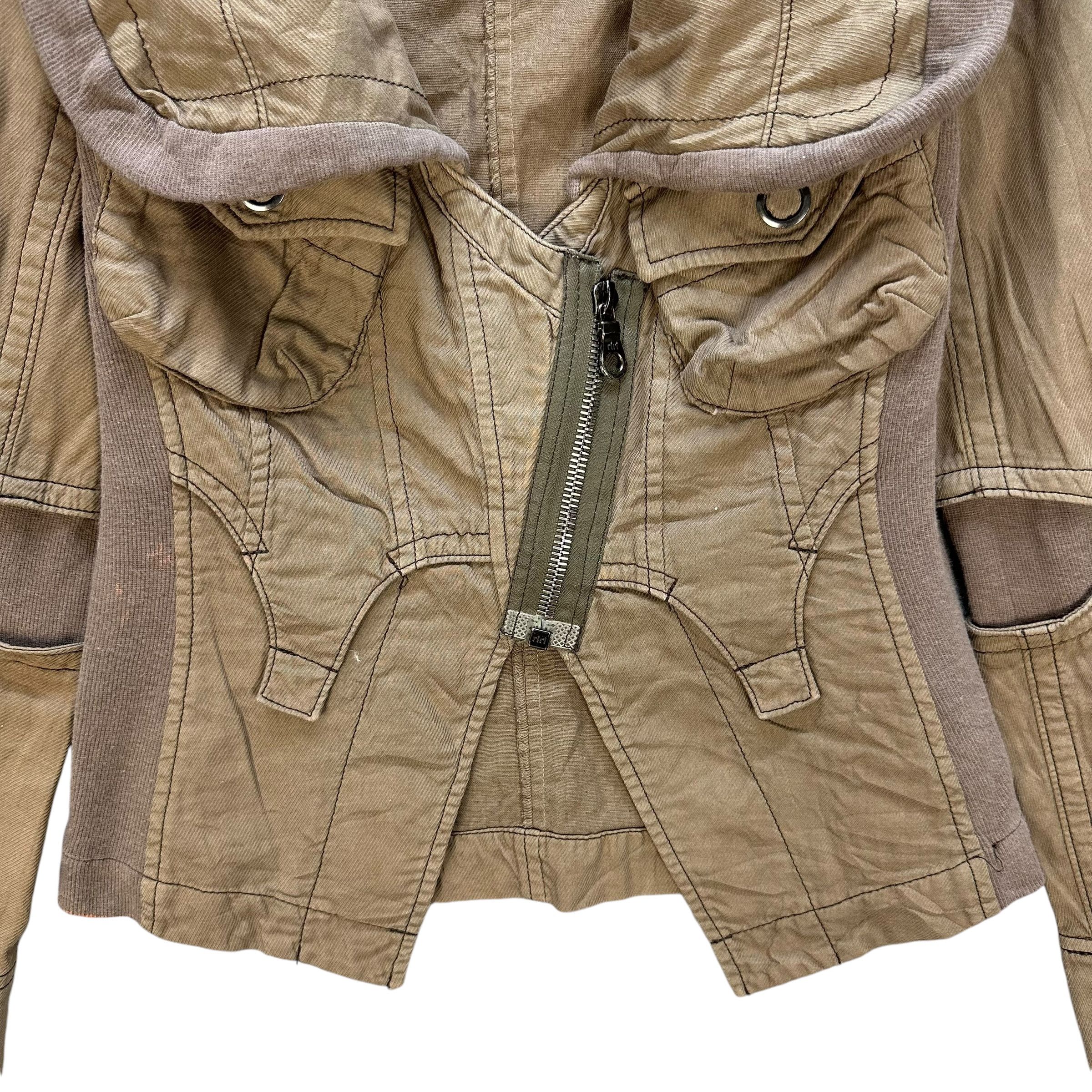 Japanese Brand LUXXM Made in Japan Bondage Asymmetrical Jacket #A55-1270 Size S / US 4 / IT 40 - 3 Thumbnail