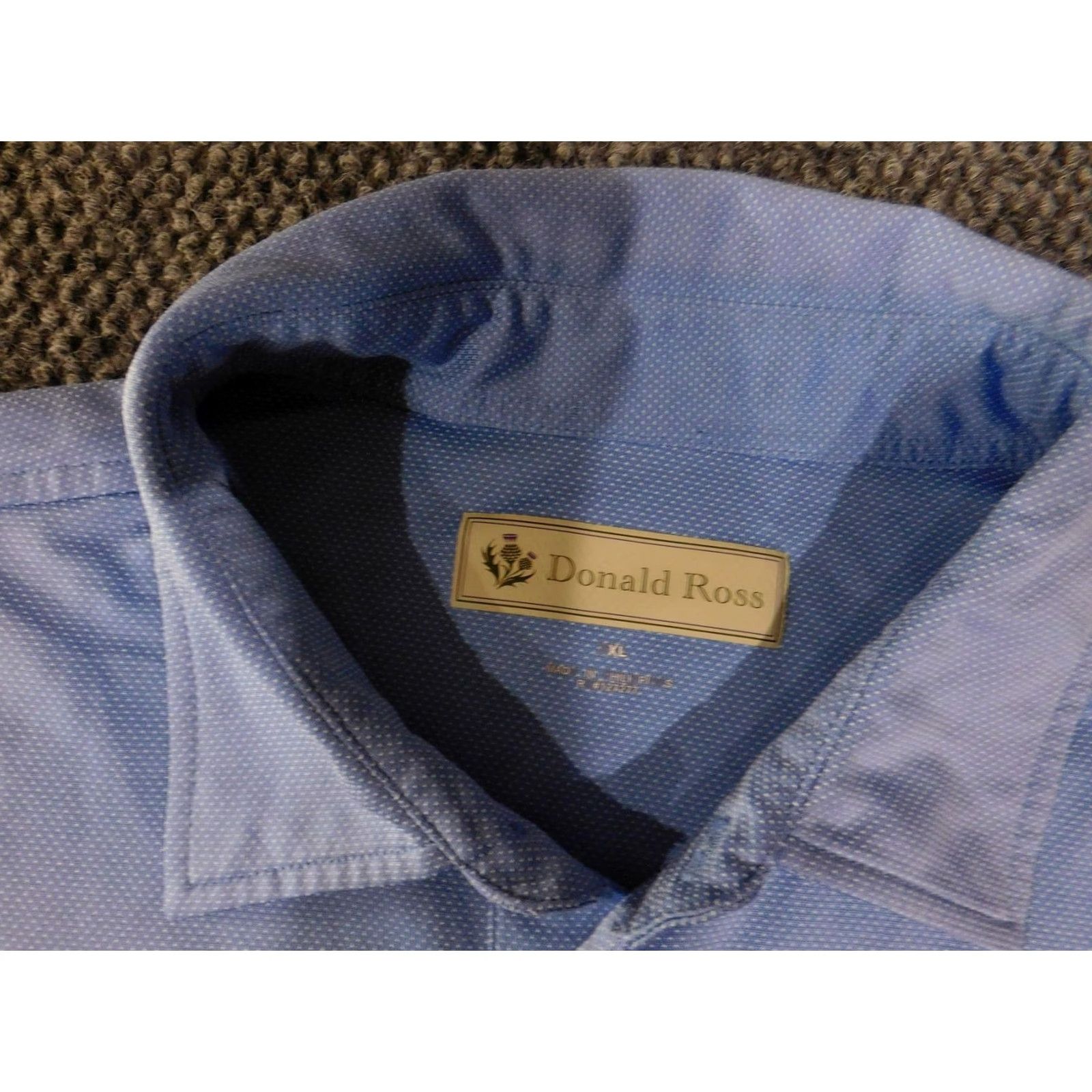 Vintage Donald Ross Polo Shirt Mens XL Light Blue Performance Golf Georgian National Polo Shirt Mens XL Light Blue Golf Shirt Size US XL / EU 56 / 4 - 4 Thumbnail