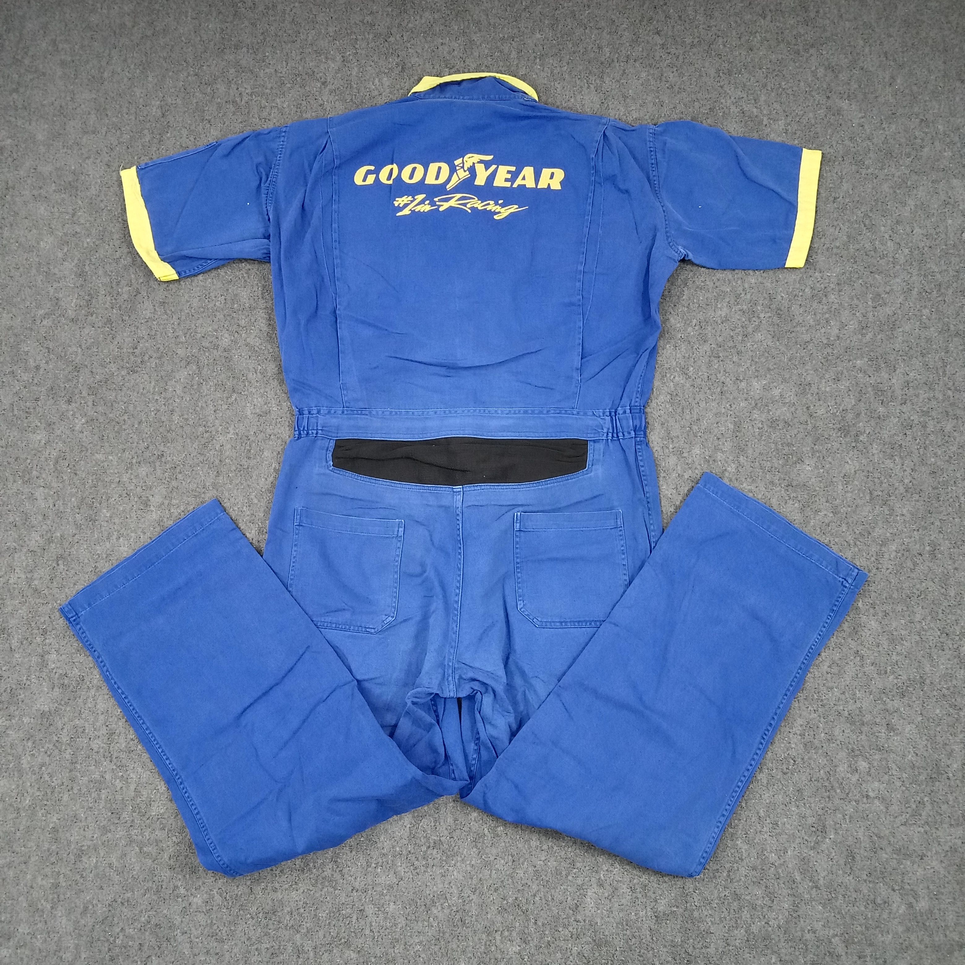 Japanese Brand × Vintage Good Year Racing Formula One F1 Coverall Jacket Size US XL / EU 56 / 4 - 1 Thumbnail