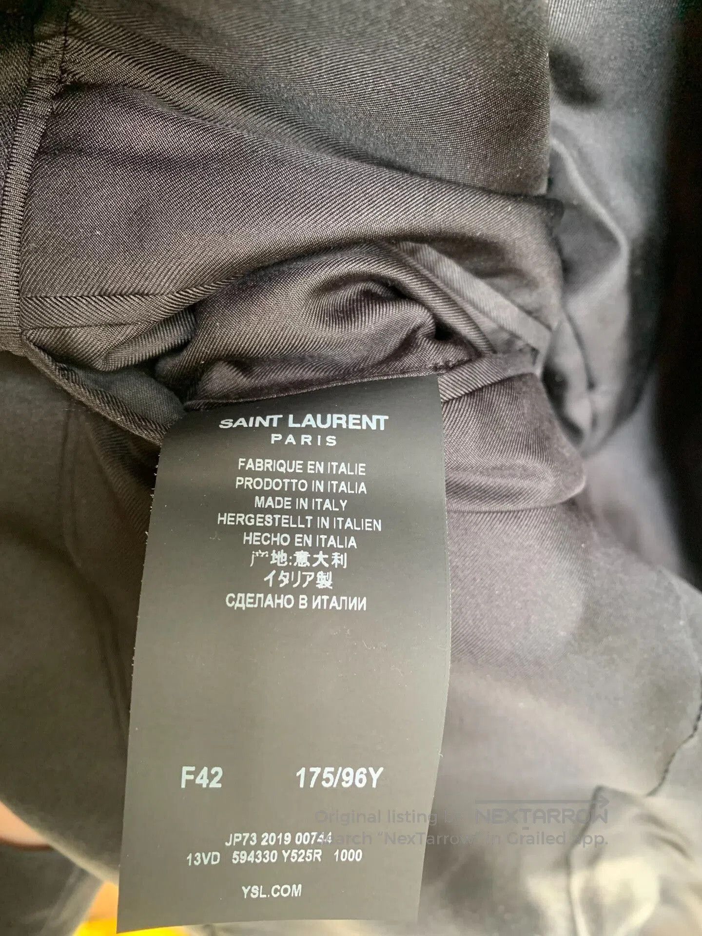 Saint Laurent Paris Saint Laurent Black Velvet Blazer. Size US XS / EU 42 / 0 - 5 Thumbnail