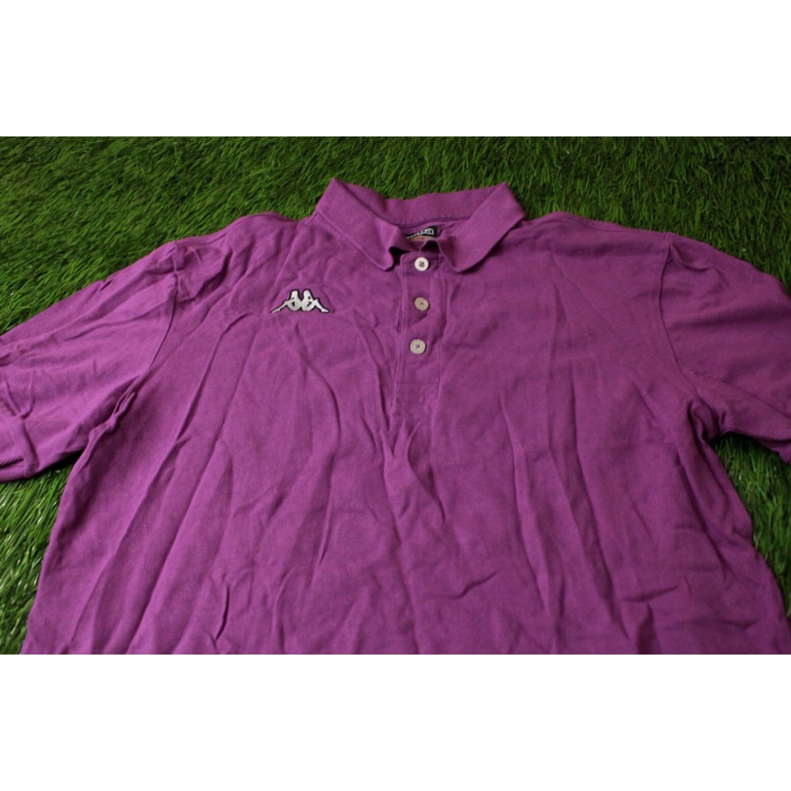 Kappa Kappa Polo Shirt Mens Casual Short Sleeve Violet 2015 Jersey Cotton L Size Size US L / EU 52-54 / 3 - 2 Thumbnail
