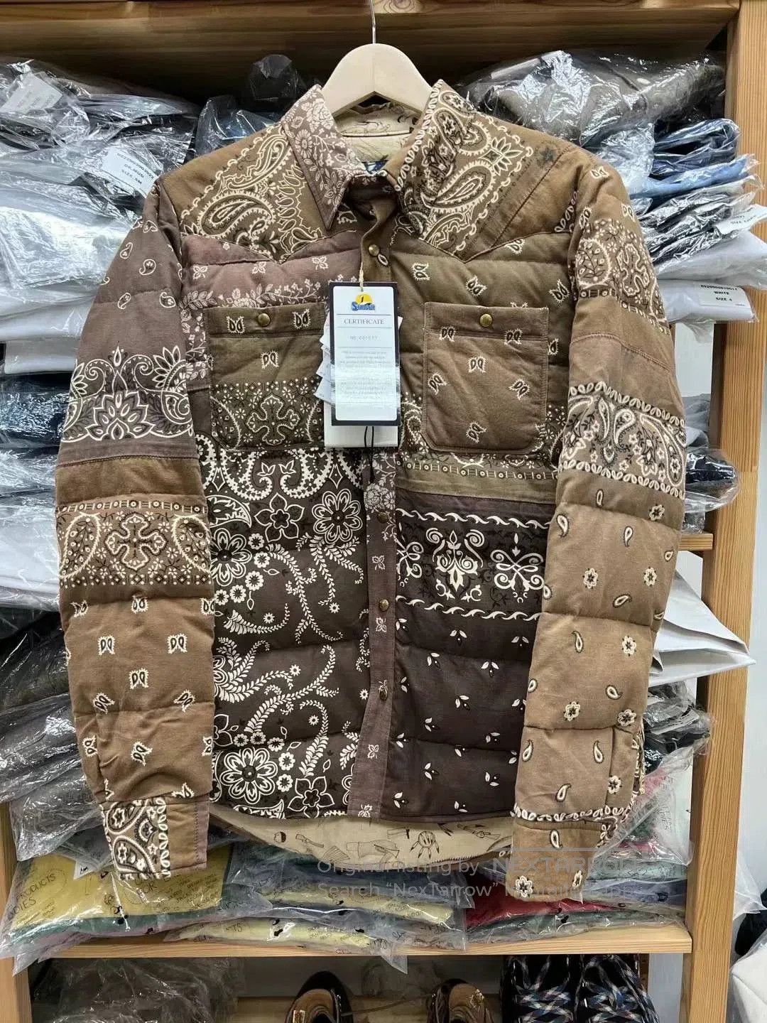 Visvim visvim kerchief down jacket in brown. Size US M / EU 48-50 / 2 - 1 Thumbnail