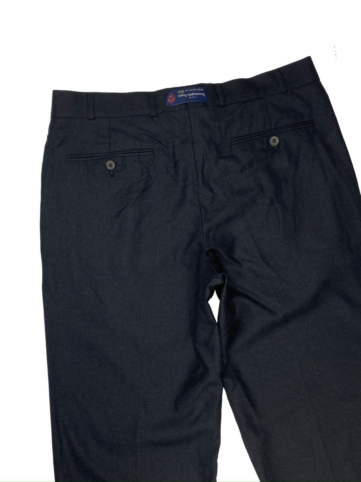 Ermenegildo Zegna ERMENEGILDO ZEGNA MENS CLASSIC DRESS PANTS WOOL TROUSERS Size US 34 / EU 50 - 8 Thumbnail