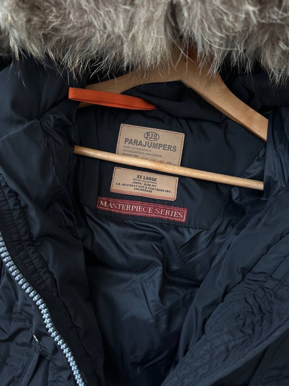 Parajumpers × Vintage Vintage Parajumpers Womens Black Parka Long Puffer Jacket Size XL / US 12-14 / IT 48-50 - 15 Thumbnail
