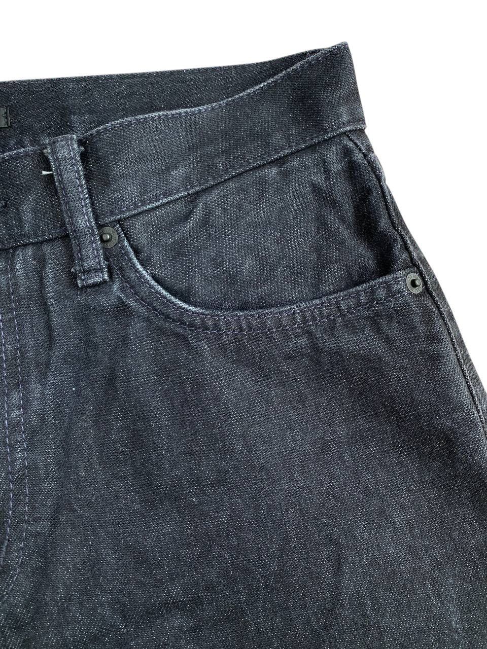 Helmut Lang × Uniqlo Helmut Lang Uniqlo Black Frayed Regular Fit Washed Denim Size US 30 / EU 46 - 7 Thumbnail