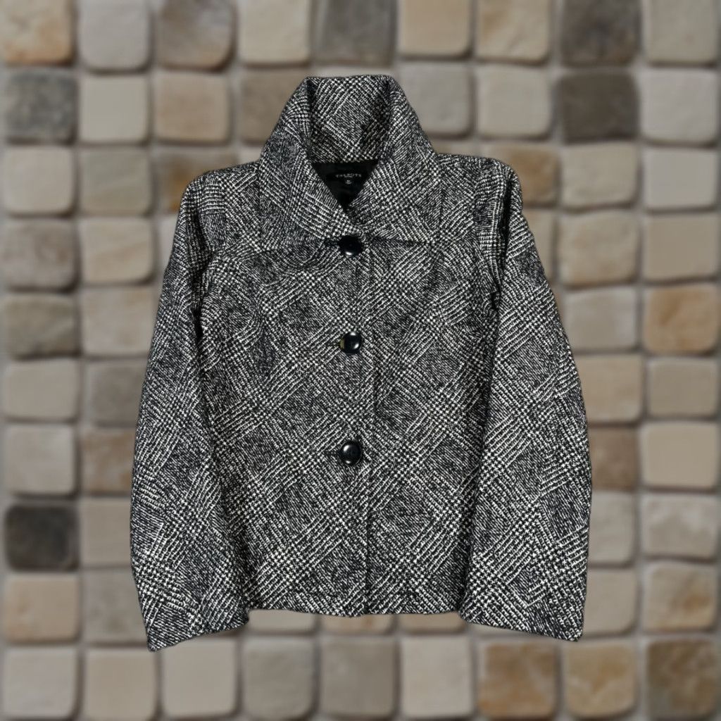 Talbots Talbots Jacket Womens 6 Petite Black Wool Blend Size M / US 6-8 / IT 42-44 - 1 Thumbnail