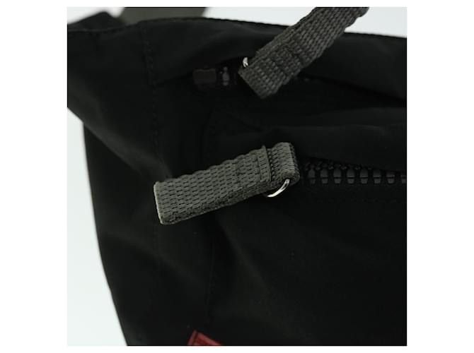 Prada PRADA Sports Waist Bag Nylon Black Red Size ONE SIZE - 13 Thumbnail