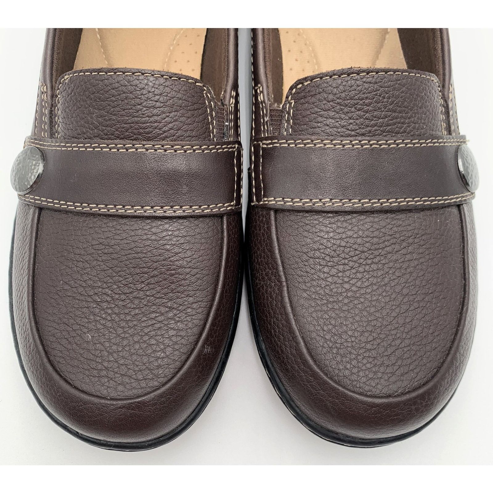 Clarks Clarks Collection Cora Brown Leather Loafers Women’s 7.5 M Size US 7.5 / IT 37.5 - 5 Thumbnail