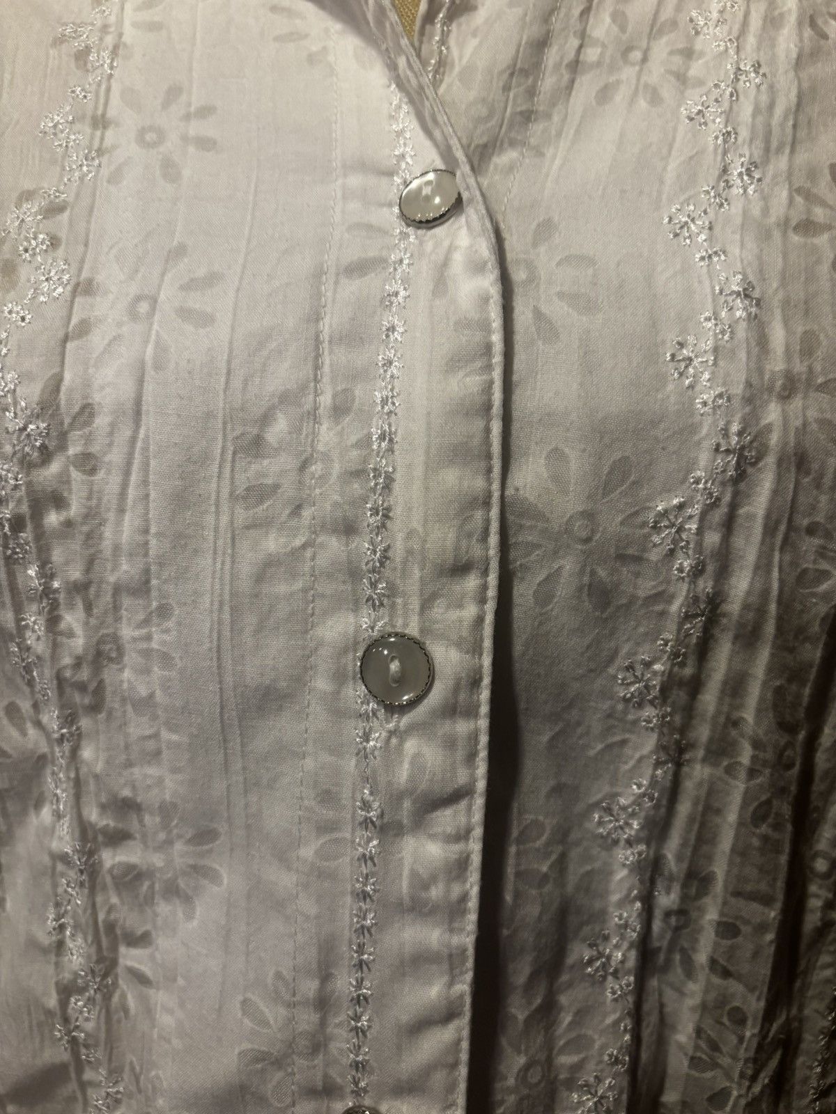 Other Women’s white embroidered Shirt.wt2525 Size XXL / US 16-18 / IT 52-54 - 5 Thumbnail