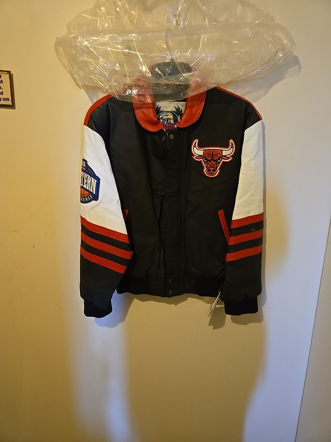 Vintage Bulls Jordan goat vintage new leather coat new with tags Size US M / EU 48-50 / 2 - 7 Thumbnail