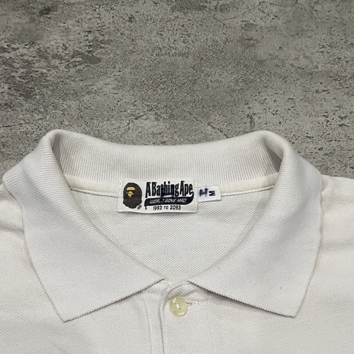 Bape Bape Polo Shirt Ursus White Size US M / EU 48-50 / 2 - 2 Thumbnail