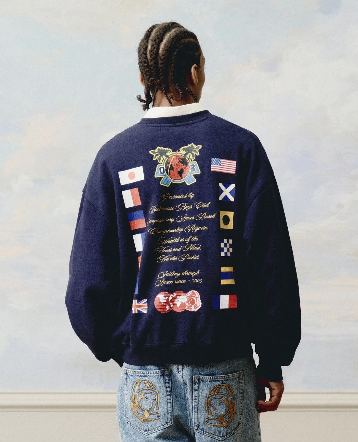 Billionaire Boys Club American Washed Crewneck Sweatshirt Billionaire Boys Club Size US M / EU 48-50 / 2 - 9 Thumbnail