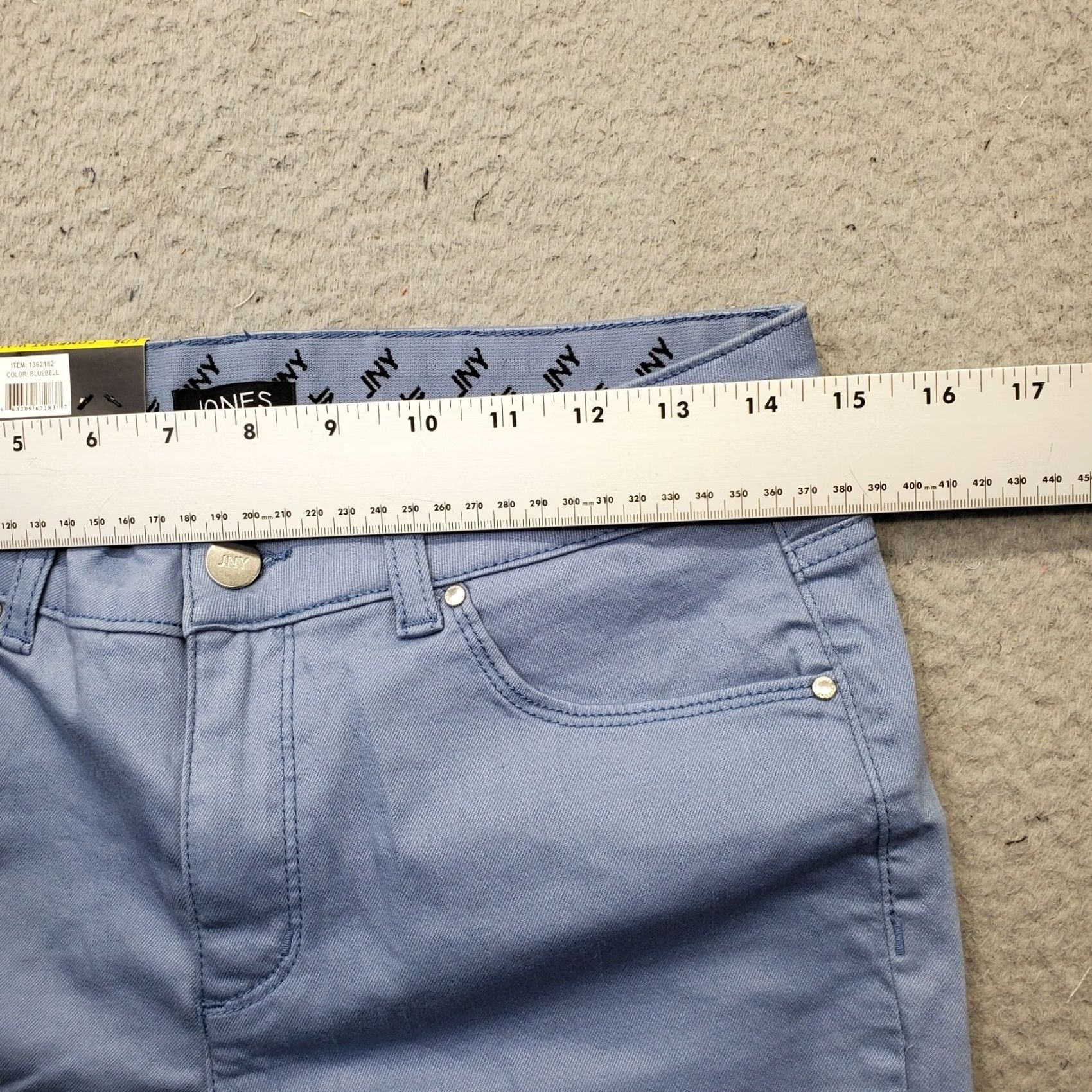 Jones New York Jones New York Jeans Womens 6 Blue Denim Comfort Stretch Skinny Waistband 28.25" Inseam Pants Size 28" / US 6 / IT 42 - 6 Thumbnail