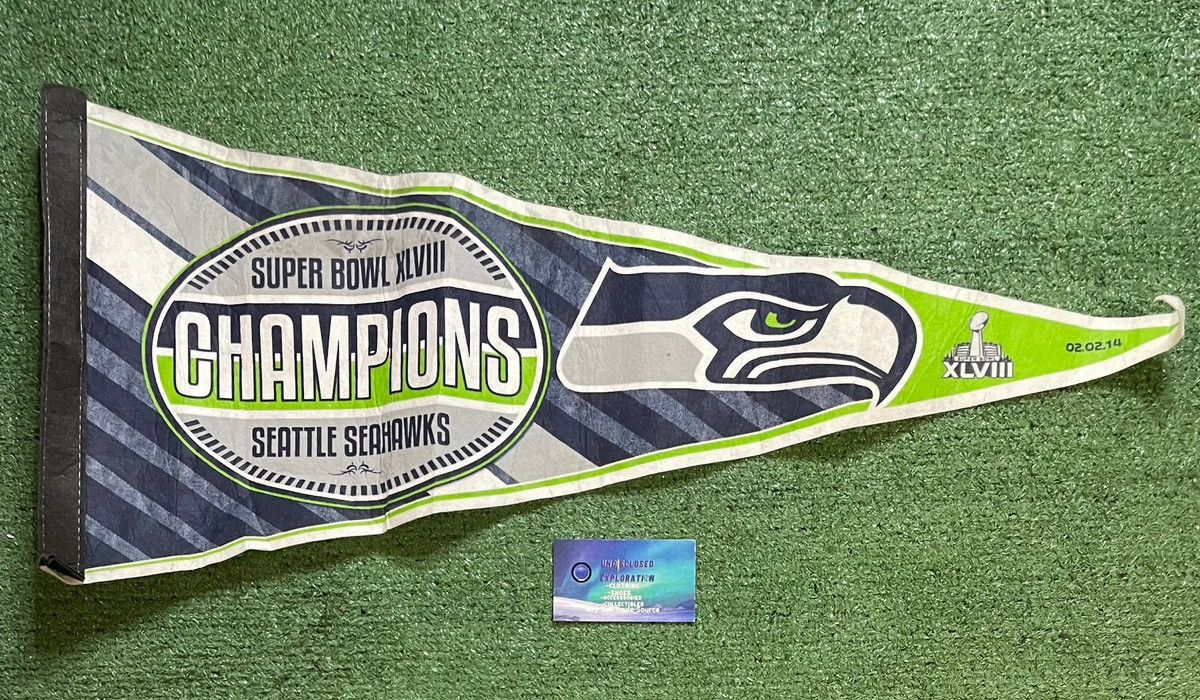 NFL Seattle Seahawks SuperBowl 48 XLVII champions pennant Size ONE SIZE - 1 Thumbnail