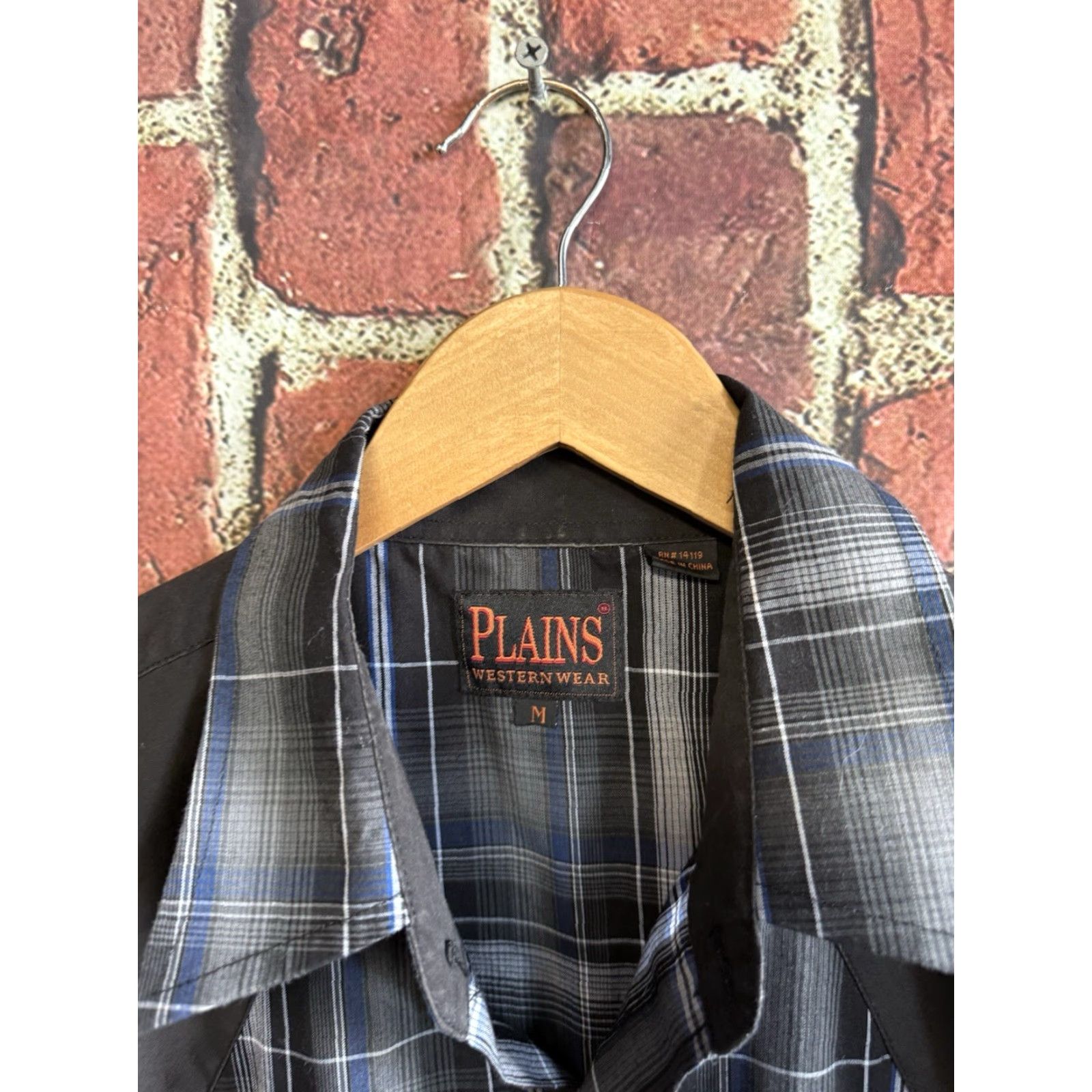 Vintage Plains Western Wear Mens Black Plaid Long Sleeve Pear Snap Shirt Size Medium Size US M / EU 48-50 / 2 - 3 Thumbnail