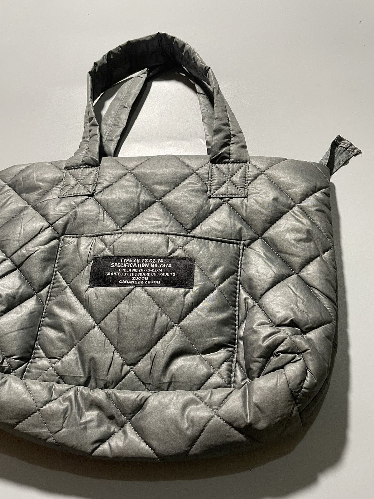 CABANE de ZUCCa Cabane De Zucca Quilted Puffer Tote Bag Size ONE SIZE - 3 Thumbnail