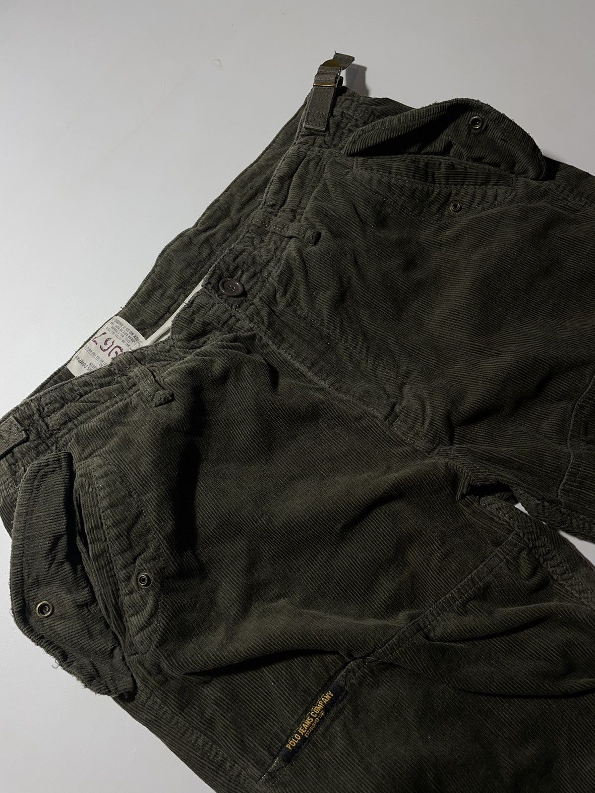 Polo Ralph Lauren Vintage Ralph Lauren Polo Jeans Company Corduroy Cargo Pants Size US 33 - 9 Thumbnail