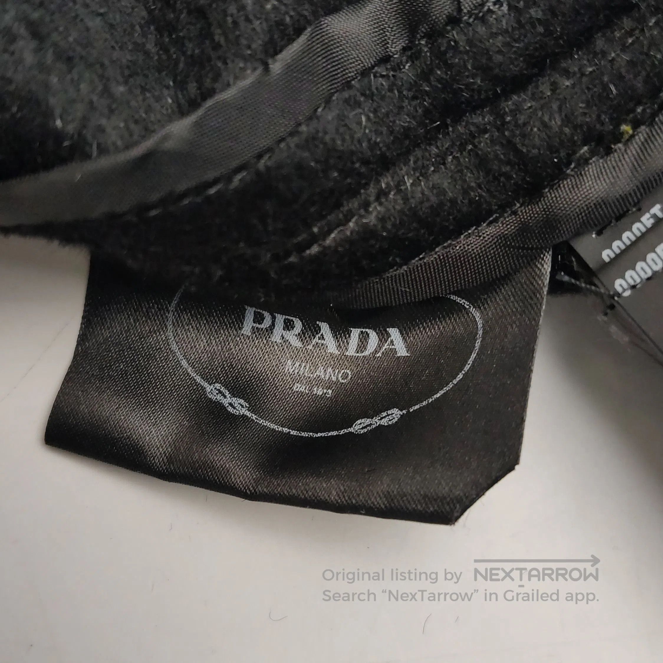 Prada Prada Black Wool Blend V. Size 39" - 9 Thumbnail