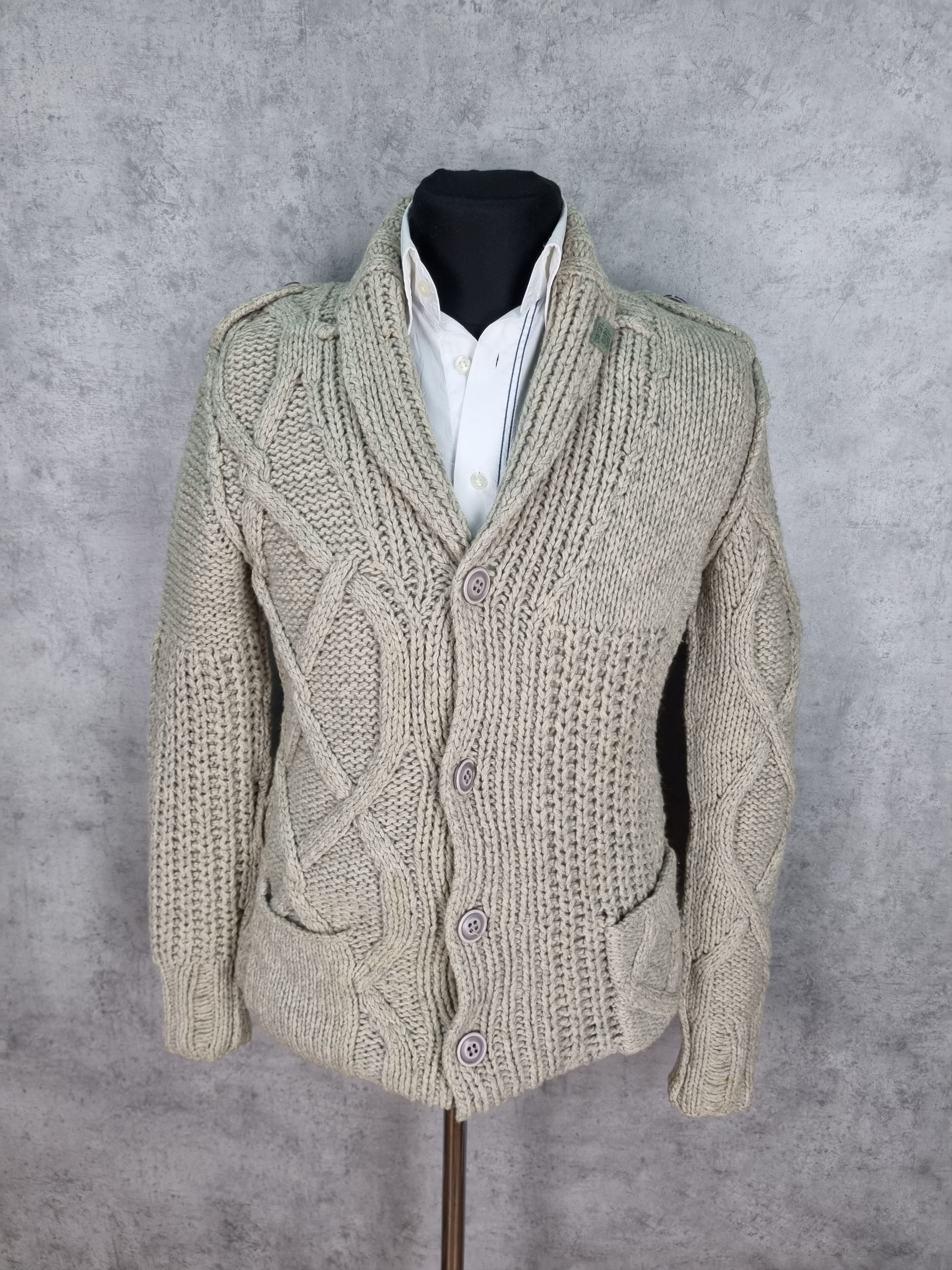 Diesel × Vintage Diesel Gorgeous Heavy Knitted Cardigan Size US S / EU 44-46 / 1 - 10 Thumbnail