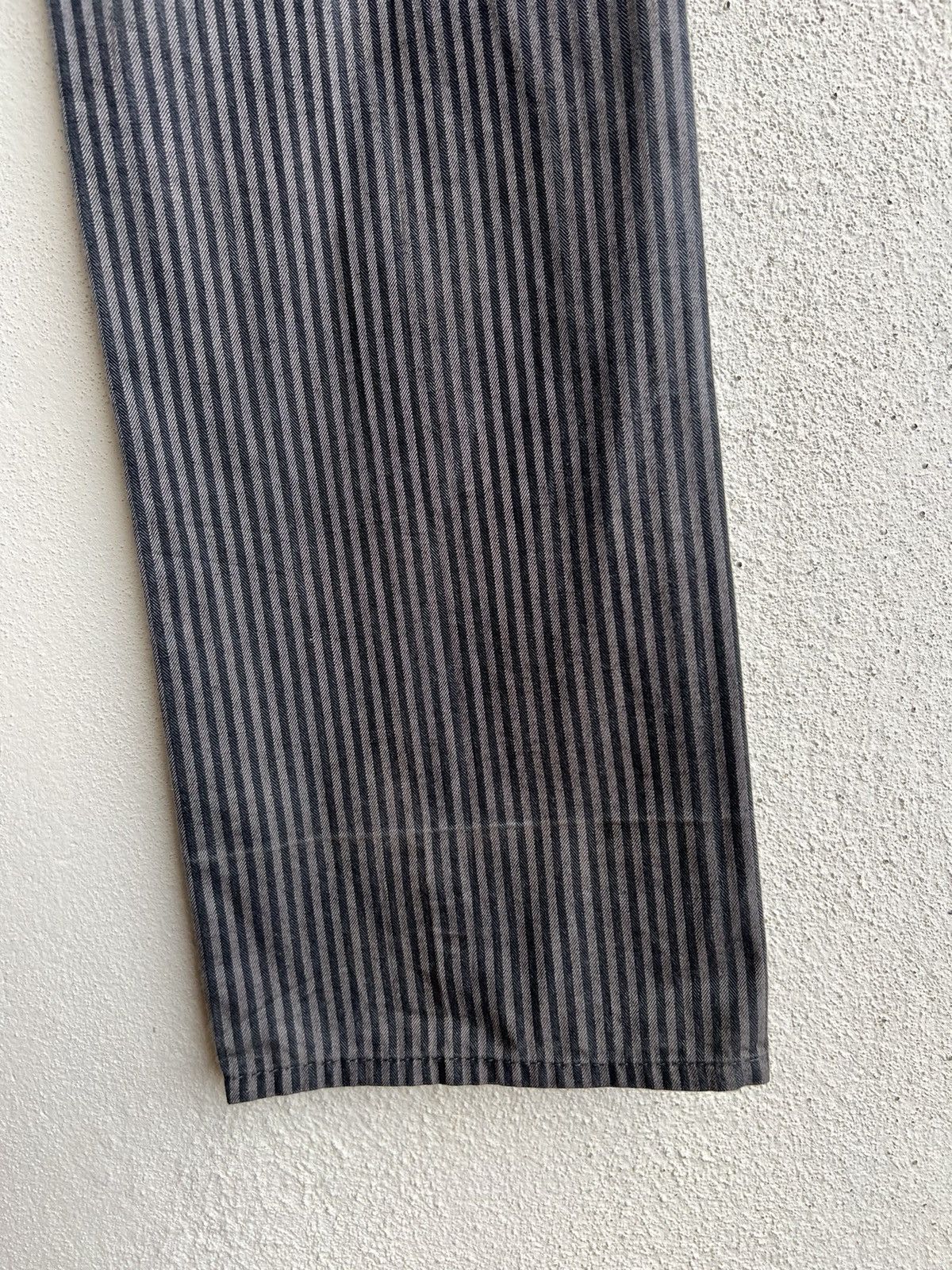 Vintage NO CONCEPT BUT GOOD SENSE Japan Sun Fade Stripe Trouser Pant Size US 30 / EU 46 - 20 Thumbnail