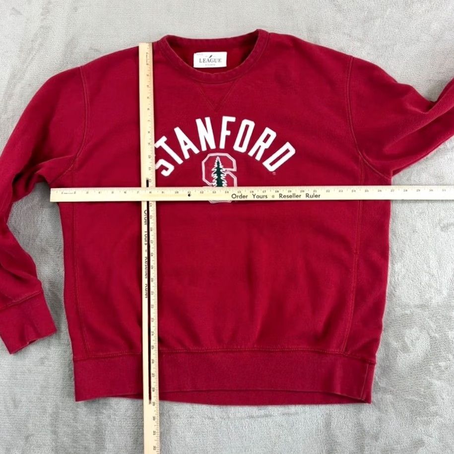 Logo 7 VINTAGE League Shirt Mens XL Red Stanford Cardinal Embroidered Logo Crewneck Sweatshirt Men Ivy Preppy Size US XL / EU 56 / 4 - 5 Thumbnail
