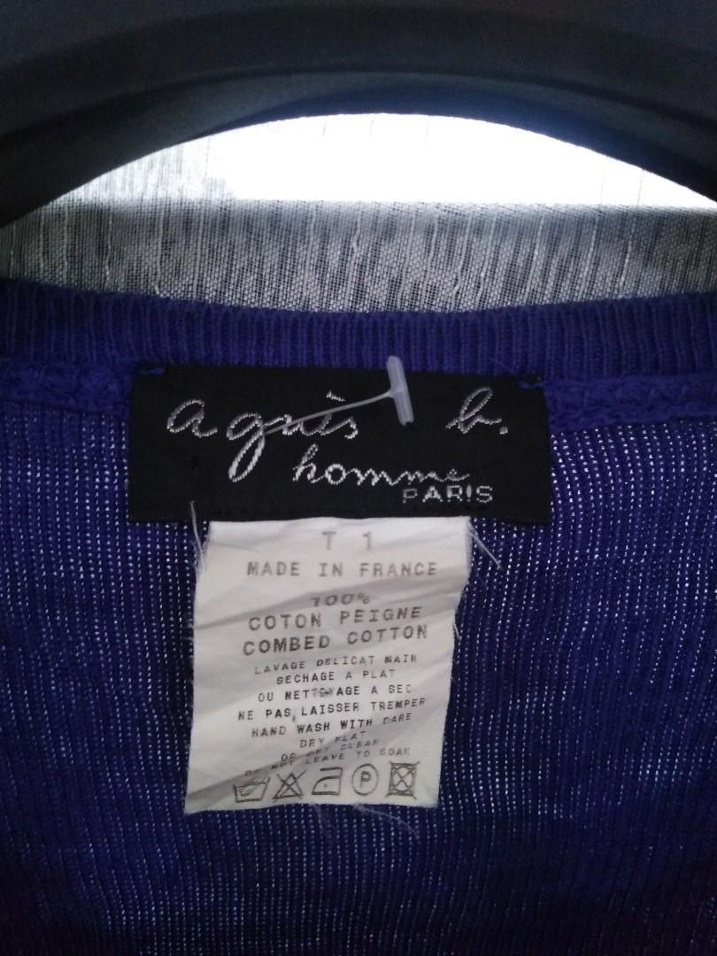 agnes b. Agnes b. Homme French Stripe Knit LS Size US S / EU 44-46 / 1 - 3 Thumbnail