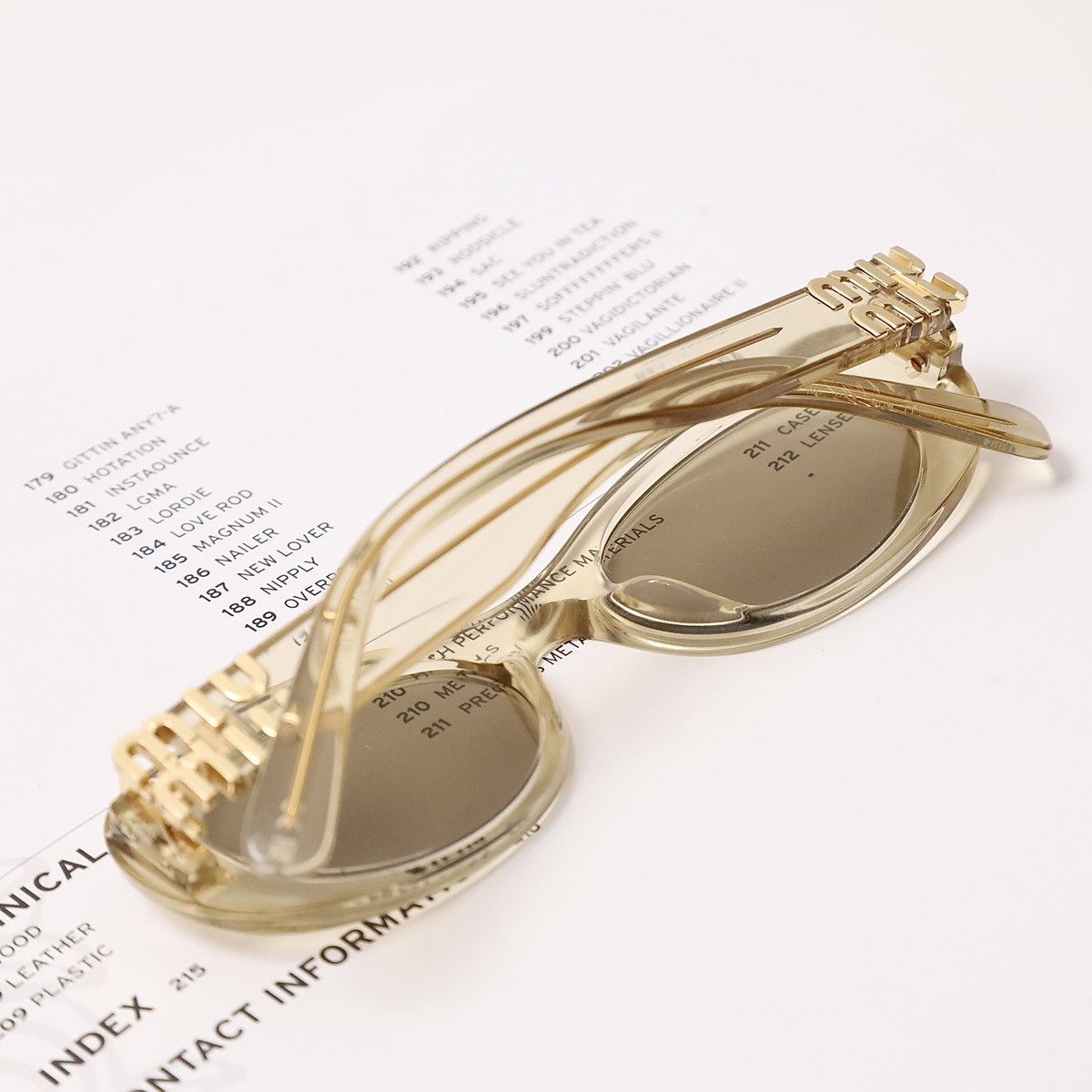 Miu Miu MIU MIU 0MU 06ZS SUNGLASSES Size ONE SIZE - 7 Thumbnail