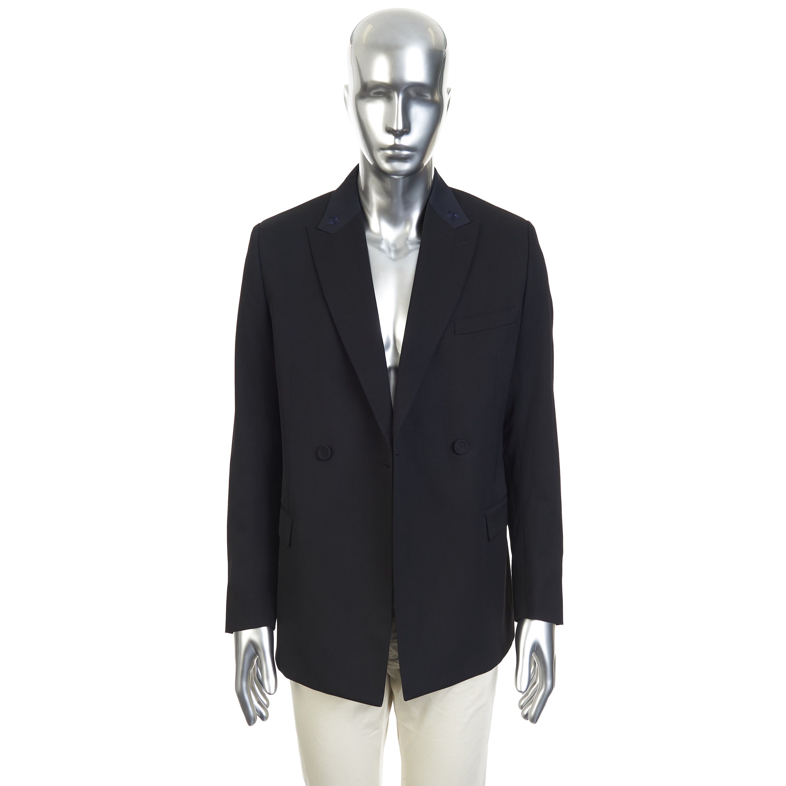 Dior Officers Jacket In Virgin Wool With Embroidered Stars Size 38R - 10 Thumbnail