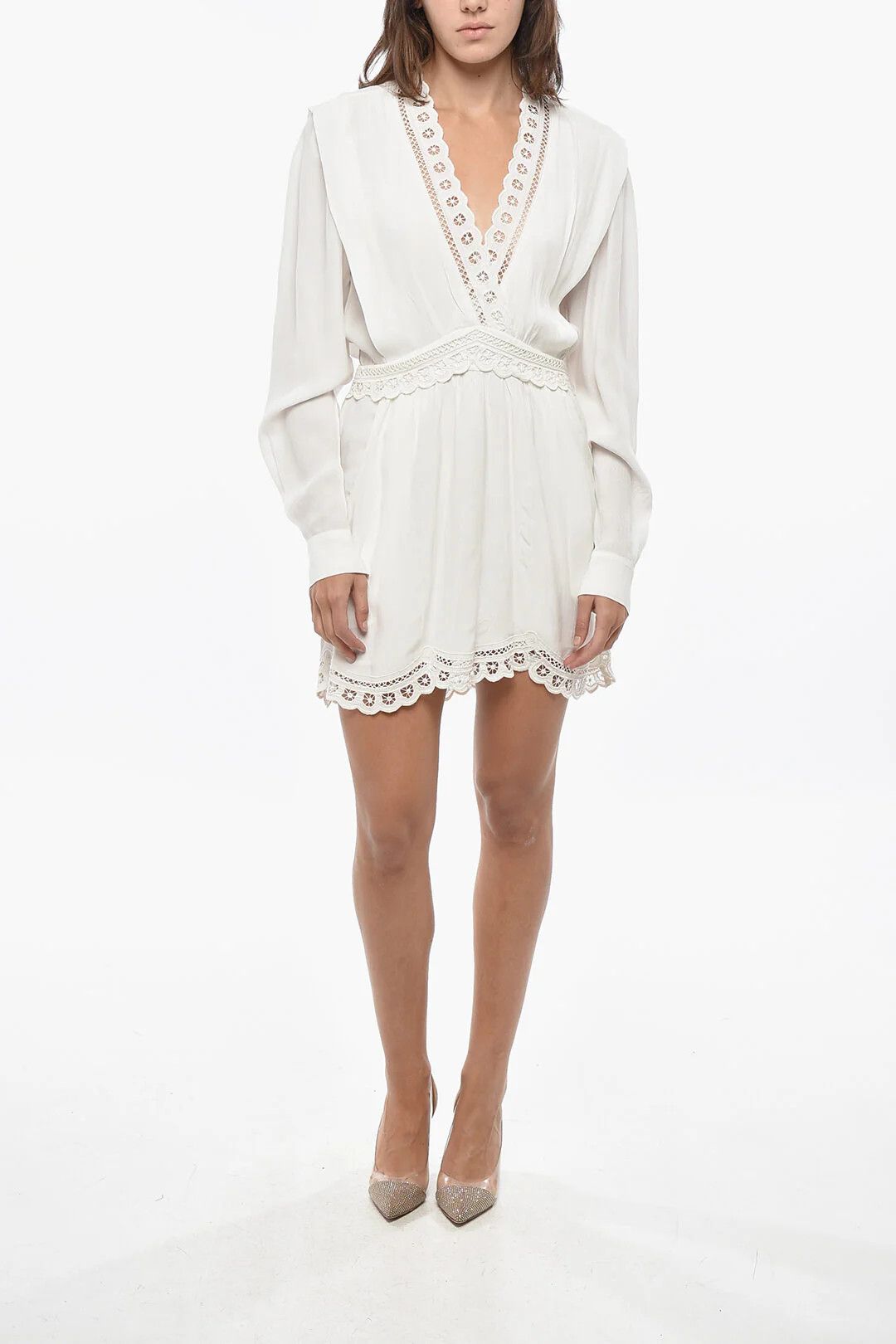 Isabel Marant og1mm0326 Mini Dress in White Size S / US 4 / IT 40 - 1 Thumbnail