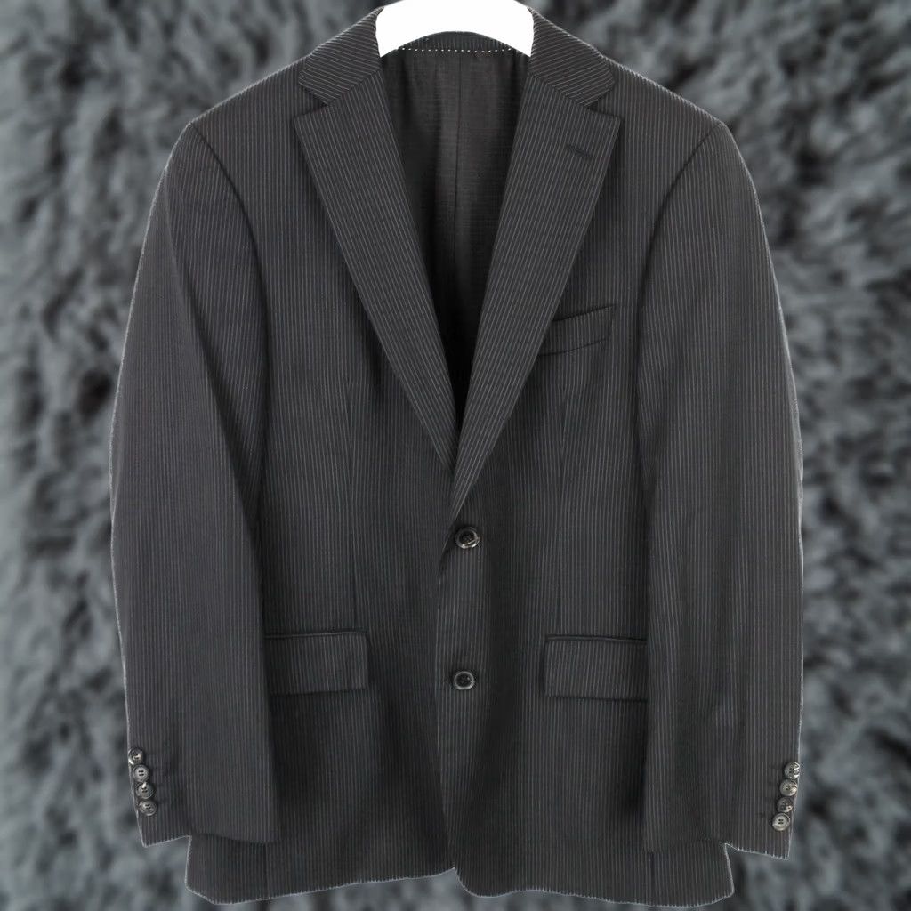 Hugo Boss HUGO BOSS Blazer Men US 36R Wool Pinstripe Notch Lapel Pasini1/Movie1 Wool Pinstripe Blazer Mens Size 36R - 1 Thumbnail