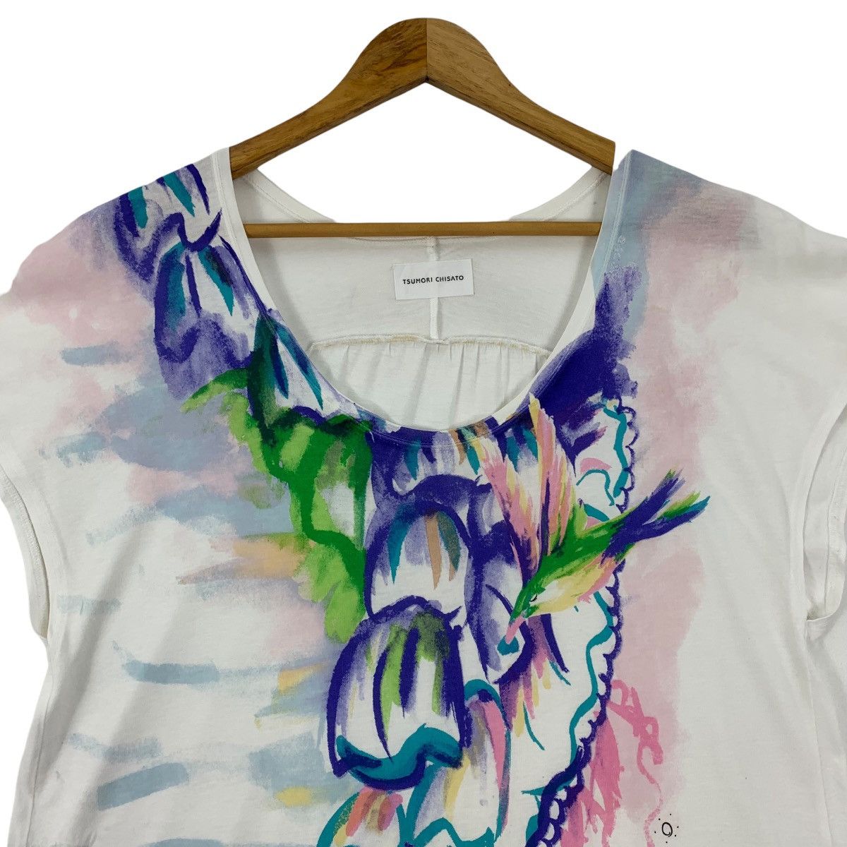 Issey Miyake × Japanese Brand TSUMORI CHISATO art Printed womens tee Size M / US 6-8 / IT 42-44 - 2 Thumbnail