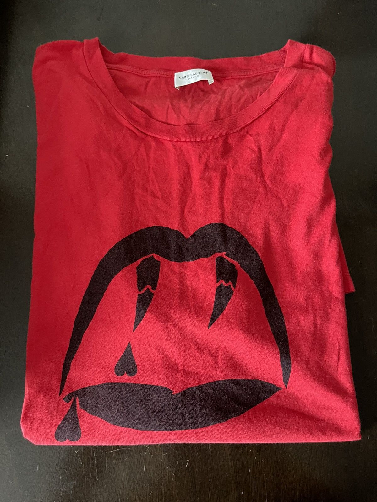 Saint Laurent Paris Saint Laurent Vampire Tee Size US XXL / EU 58 / 5 - 3 Thumbnail