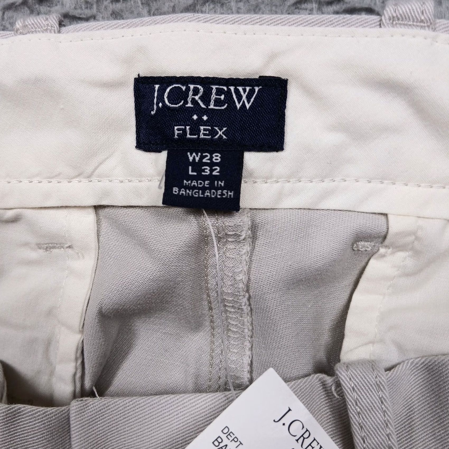 J.Crew J.CREW Flex Slim Fit Pants Mens 28x32 Beige Chino NWT Size US 28 / EU 44 - 5 Thumbnail