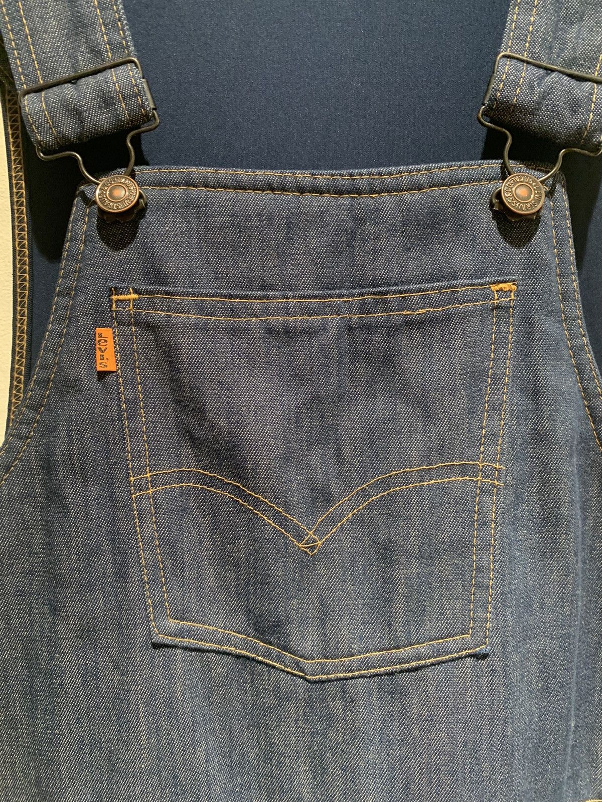 Levi's × Vintage *RARE* Vintage 70’s Levi’s Orange Tab Ski Snow Bib Overalls Size US 34 / EU 50 - 3 Thumbnail
