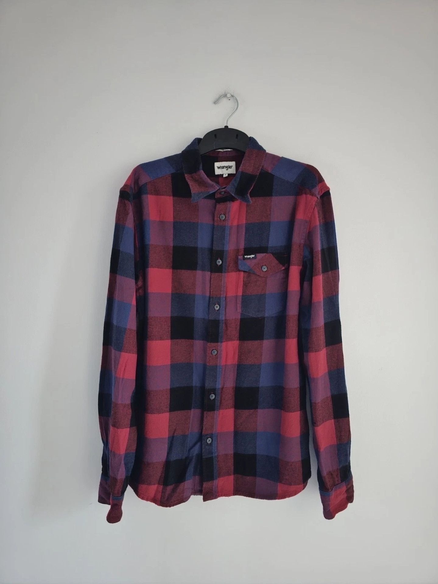 Wrangler Wrangler Red & Navy Check Flannel Shirt Size S Size US S / EU 44-46 / 1 - 1 Thumbnail