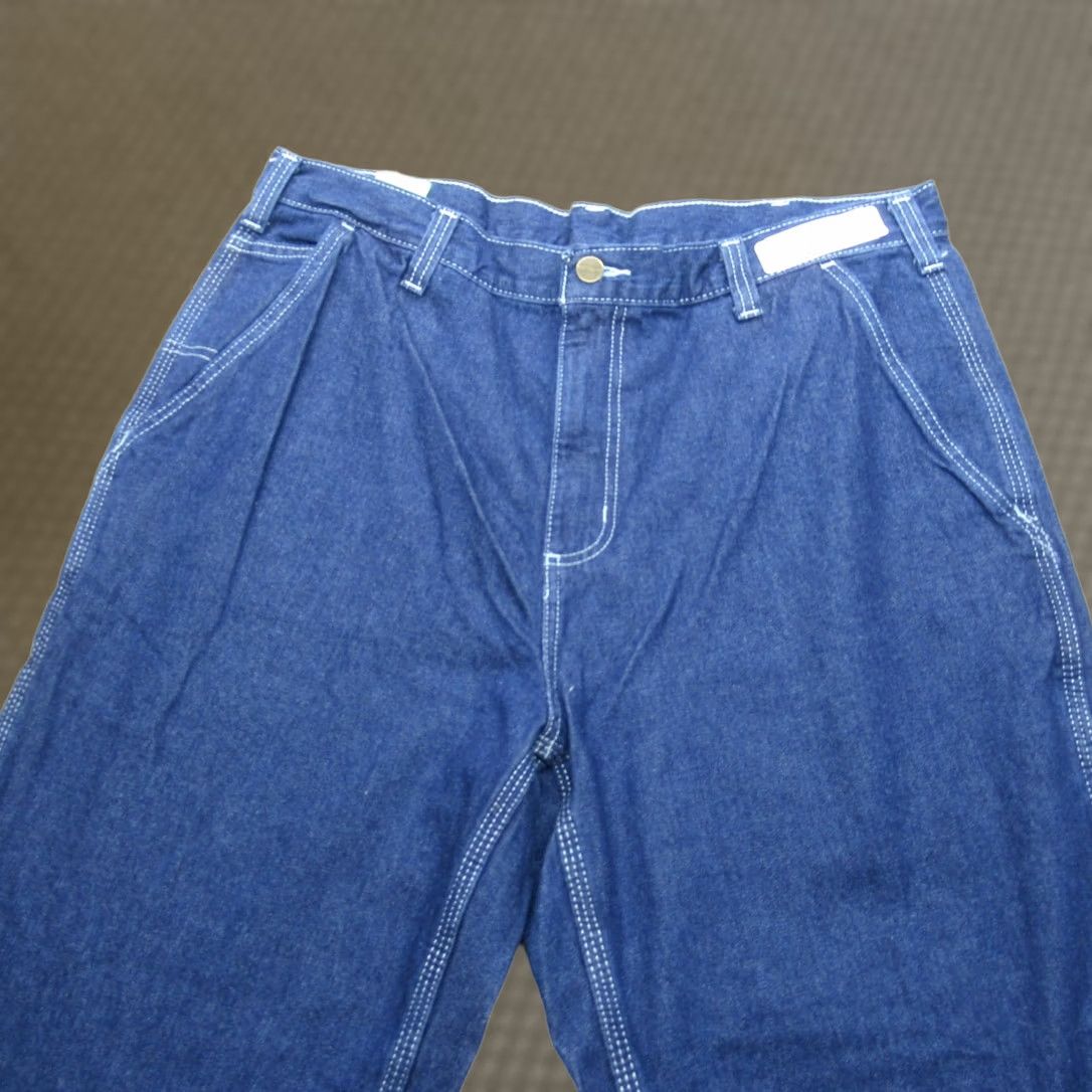 Carhartt Carhartt Baggy Jeans Mens 36x32 Dungaree Relax Boot Straight Dark Denim Work Size US 36 / EU 52 - 1 Thumbnail