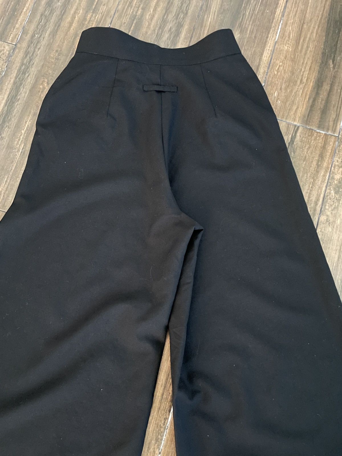 Jean Paul Gaultier Jean Paul Gaultier Black Wool Sailor Pants Wide Leg Hi Rise Size 25" / US 0 / IT 36 - 8 Thumbnail
