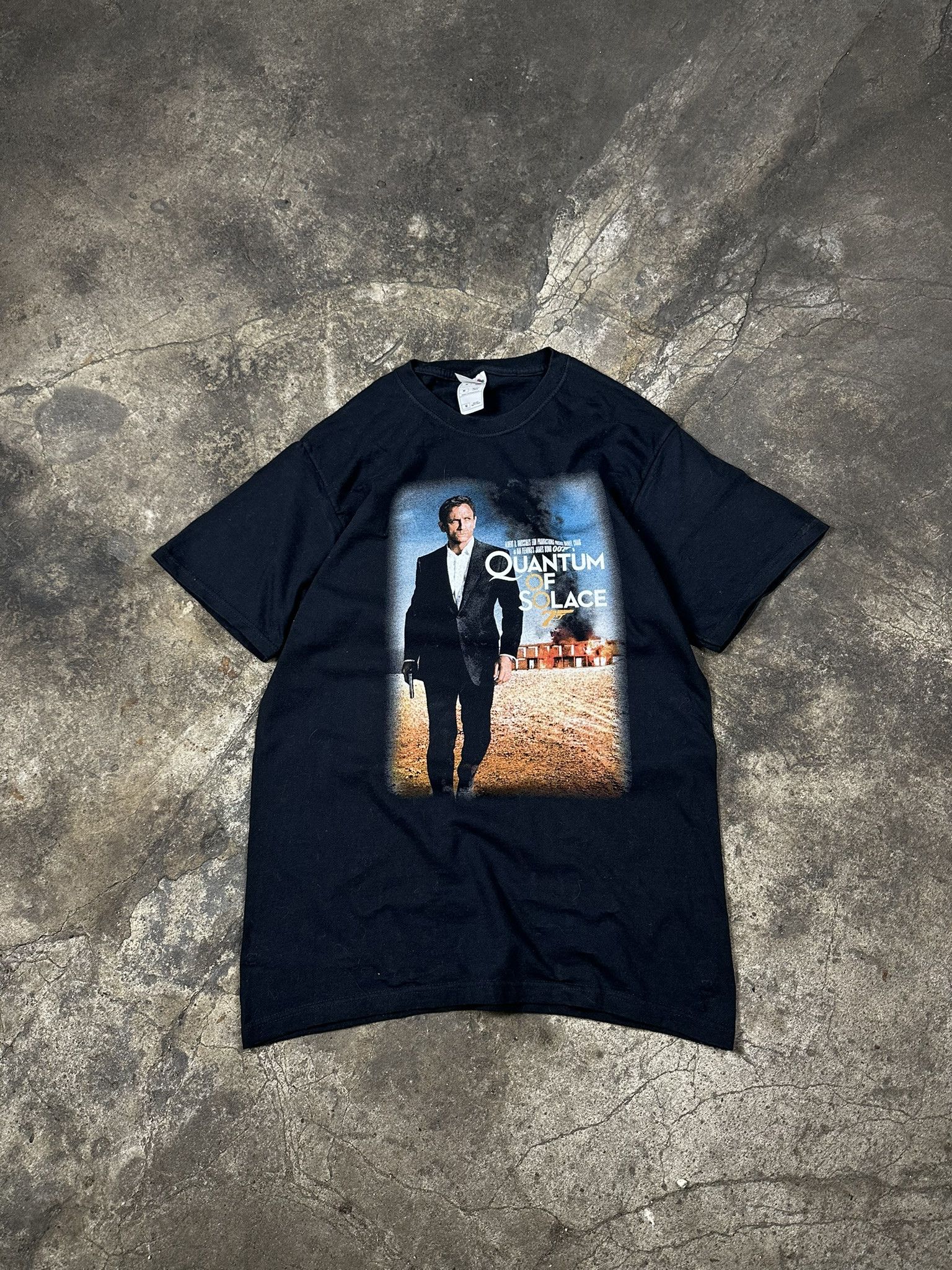 Vintage 2008 James Bond 007 Quantum of Solace Daniel Craig Promo Tee Size US M / EU 48-50 / 2 - 1 Thumbnail