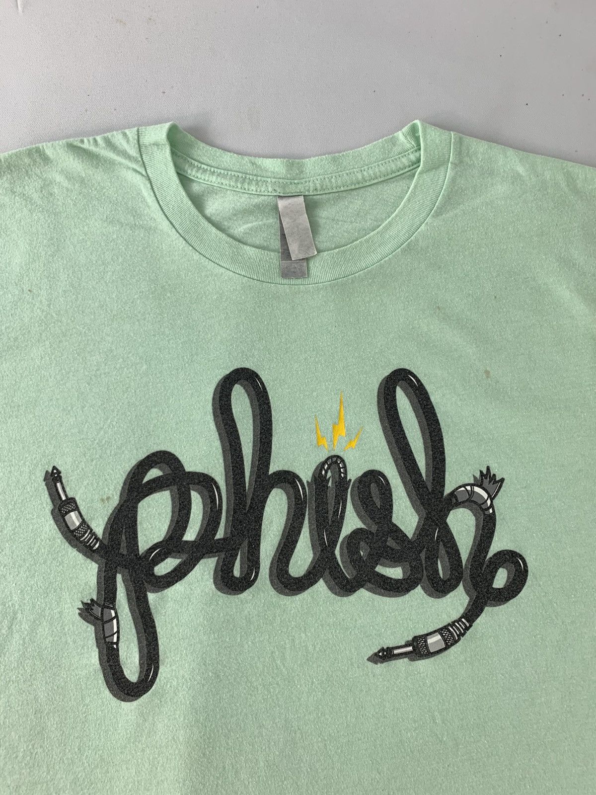 Other Phish Audio Jack Wire Light Green Printed Tee Tshirt Size US L / EU 52-54 / 3 - 4 Thumbnail