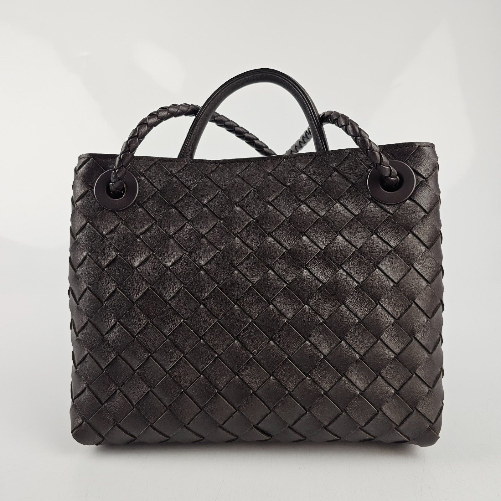 Bottega Veneta BOTTEGA VENETA Andiamo Small $4700 Black Leather Top Handle Size ONE SIZE - 7 Thumbnail