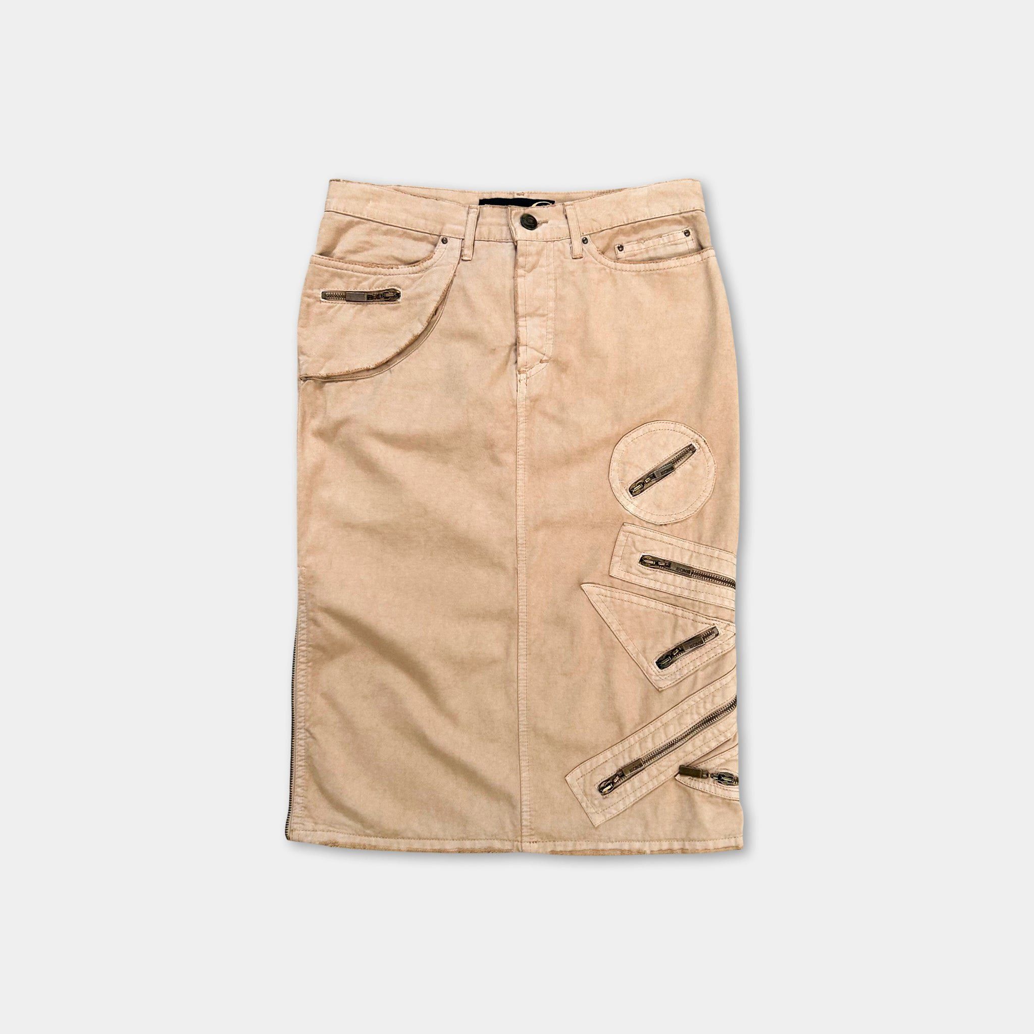 Roberto Cavalli Cavalli Vintage Multi-pocket Skirt Size 26" / US 2 / IT 38 - 1 Thumbnail