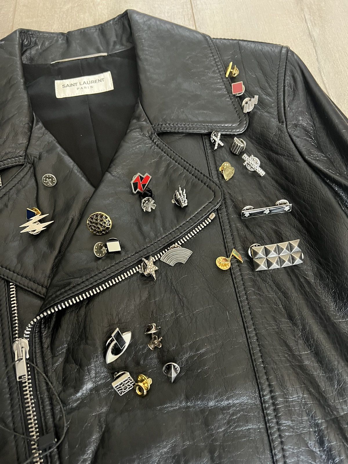 【最終価格】SAINT LAURENT PARIS 15aw L00 44 Hedi Slimane × Saint Laurent Paris 15FW L00 Motorcycle Leather