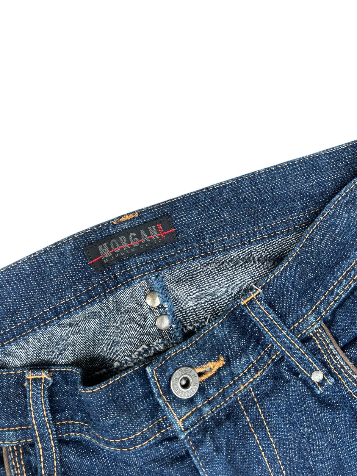 Morgan Homme RARE Morgan Homme Japan Distressed Denim Flare Jeans Size US 31 - 5 Thumbnail