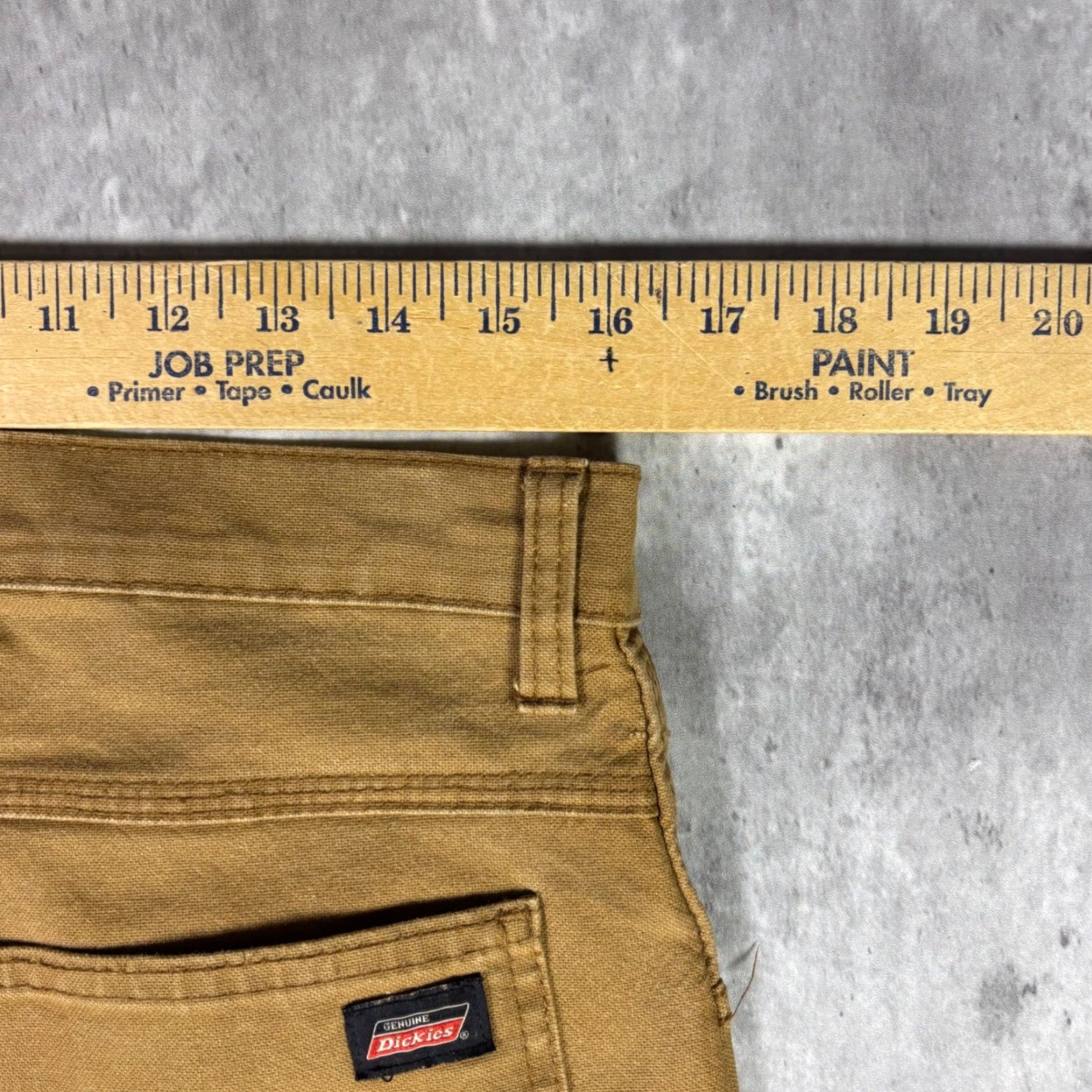 Dickies Dickies Mens Tan Carpenter Work Pants Paint Splattered Utility Pockets 32x30 Size US 32 / EU 48 - 3 Thumbnail