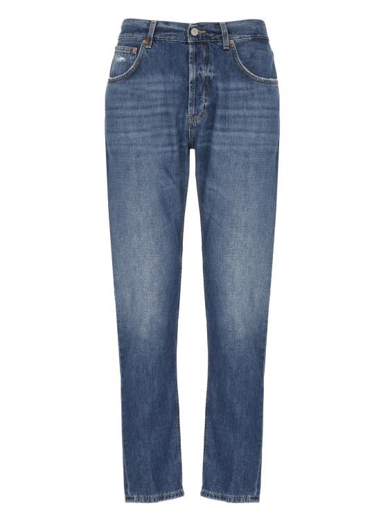 DONDUP Men Straight Pants UP576 DF0261 IN6800 Blue