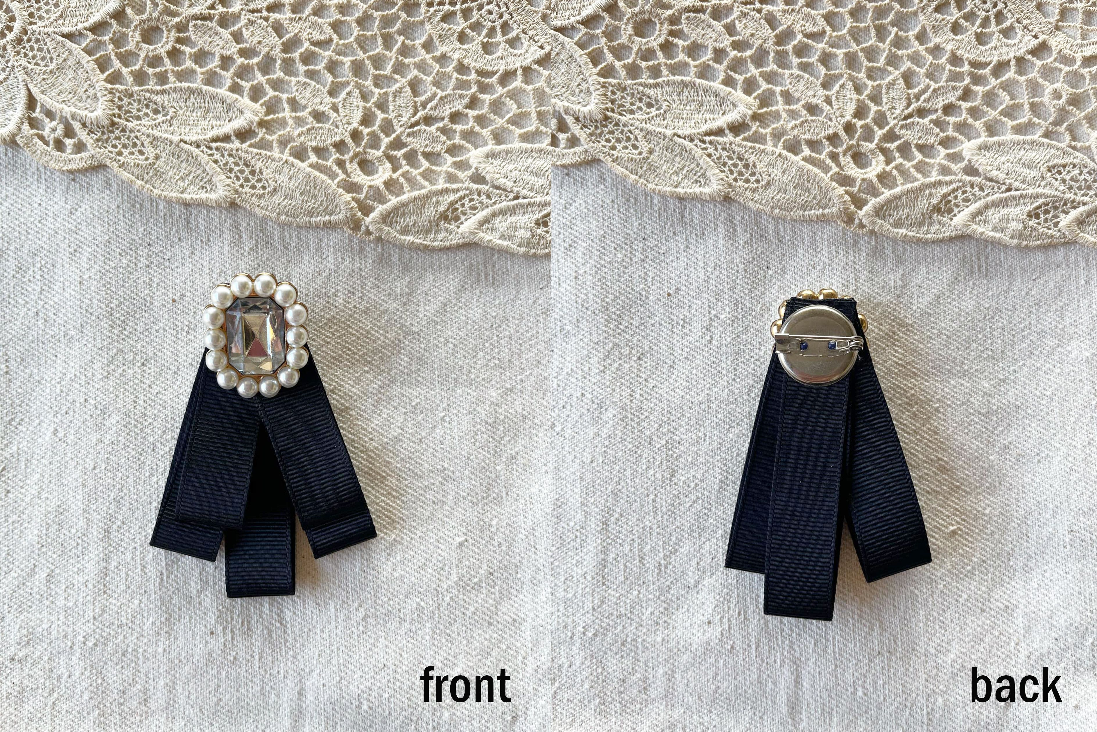 Vintage GOTHIC LOLITA Style Japanese Vintage Brooch, steampunk pin Size ONE SIZE - 5 Thumbnail