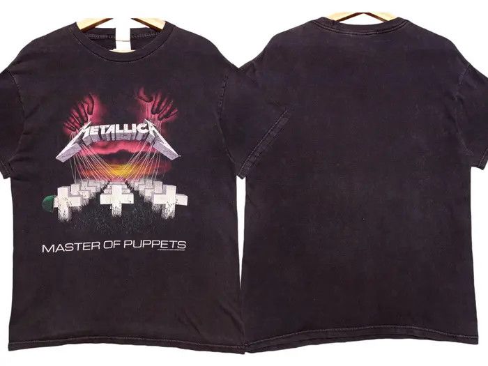 Metallica T-Shirt Ufficiale – Master Of Puppets – Logo Band – Uomo – Colore Bianco - 3