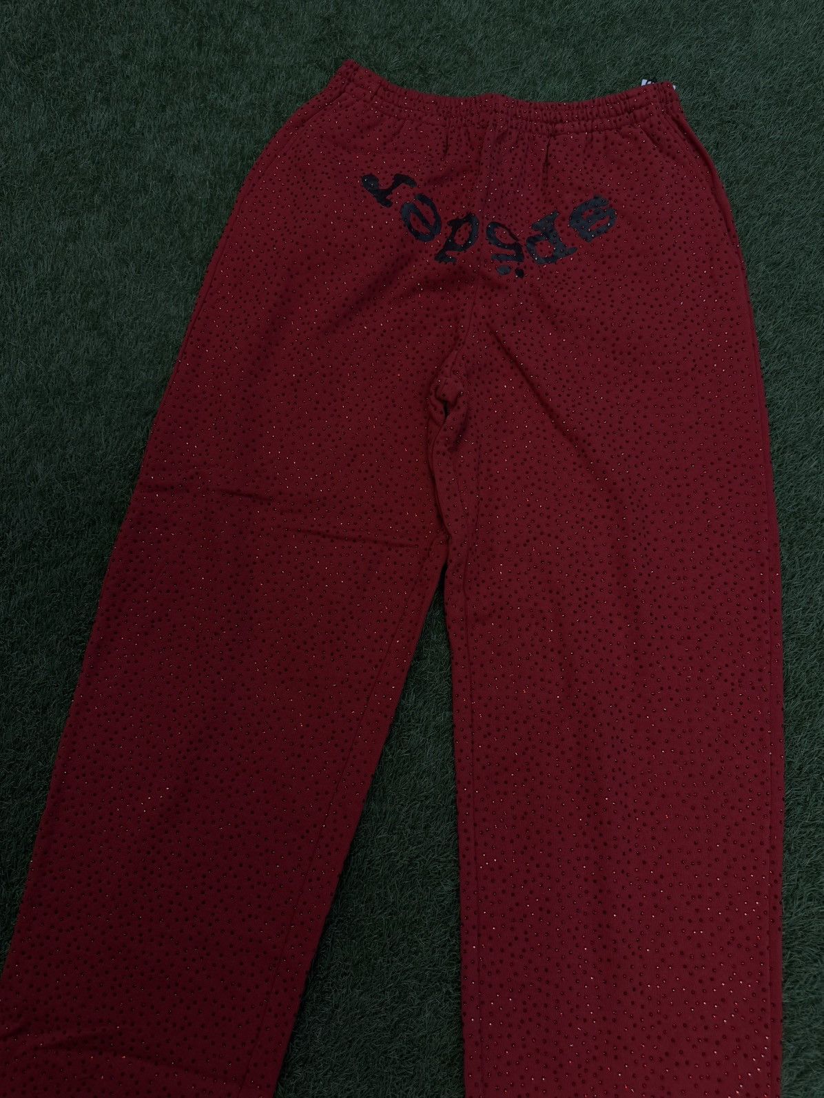 Sp5der Sp5der Worldwide Crystal VVS Stone Sweatpants L (NEW) Size US 32 / EU 48 - 3 Thumbnail